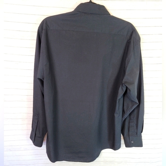 CHRISTINE ALEXANDER VINTAGE EMBELLISHED BLACK BUTTON UP LONG SLEEVE, sz LARGE - Picture 9 of 10